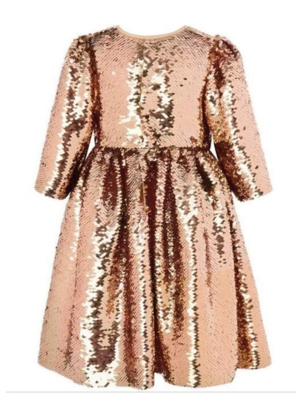 Lola + the Boys Sequin Flip Rose Gold Party Dress size 4